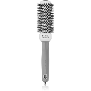 Olivia Garden Expert Shine Wavy Bristles White&Grey hajkefe průměr 35 mm 1 db-Ár