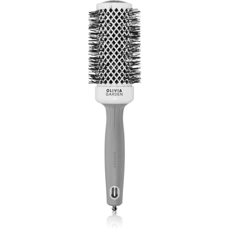 Olivia Garden Expert Shine Wavy Bristles White&Grey hajkefe průměr 45 mm 1 db-Ár