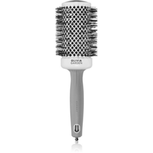 Olivia Garden Expert Shine Wavy Bristles White&Grey hajkefe průměr 55 mm 1 db-Ár
