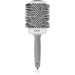Olivia Garden Expert Shine Wavy Bristles White&Grey hajkefe průměr 65 mm 1 db-Ár