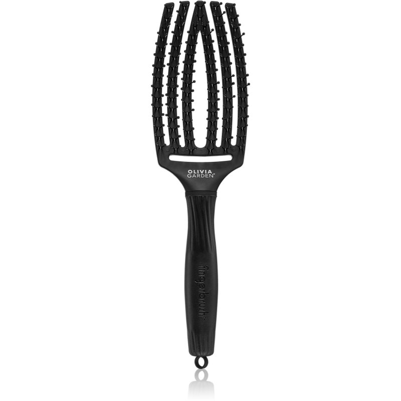 Olivia Garden Fingerbrush Double Bristles lapos kefe a könnyű kifésülésért 1 db-Ár