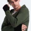 Ombre Asymmetrical men's sweatshirt with a spacious hood NANTES