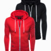 Ombre BASIC 2-pack men's unbuttoned hoodie set