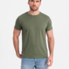 Ombre BASIC men's classic cotton T-shirt - khaki