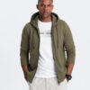 Ombre BASIC men's cotton stretch sweatshirt - olive