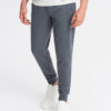 Ombre BASIC men's cotton sweatpants joggers - graphite