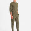 Ombre BASIC men's cotton sweatshirt set BASIC sweatshirt + joggers