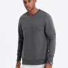 Ombre BASIC men's hoodless sweatshirt - graphite