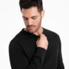 Ombre BASIC men's sweatshirt with round neckline - black