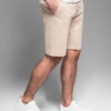 Ombre Casual men's SLIM FIT jacquard knit shorts - beige