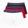 Ombre Classic fit men's boxer shorts with striped elastic band - 3 pack mix OM-UNBO