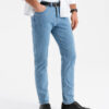 Ombre Classic men's SLIM FIT jeans with elastane - light blue