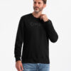 Ombre Classic men's sweatshirt with inscription - black