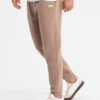 Ombre Classic unisex sweatpants with ribbed cuffs - brown