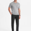Ombre Elegant men's SLIM FIT chino pants - graphite