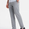 Ombre Elegant men's SLIM FIT chino pants - light grey
