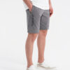 Ombre Fitted men's printed short sweat shorts - grey
