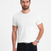 Ombre Men's BASIC classic cotton T-shirt - white