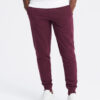 Ombre Men's BASIC cotton jogger sweatpants - maroon