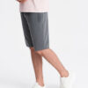Ombre Men's BASIC cotton sweat shorts - graphite
