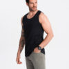 Ombre Men's BASIC cotton tank top - black