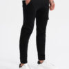 Ombre Men's JOGGERS pants with cargo pocket - black
