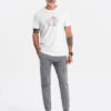 Ombre Men's JOGGERS pants with cargo pocket - gray