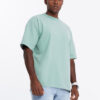 Ombre Men's LOOSE FIT cotton t-shirt with round neckline - mint