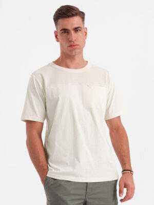 Ombre Men's LOOSE FIT pocket t-shirt - white Ombre Men's LOOSE FIT pocket t-shirt - white