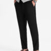 Ombre Men's REGULAR FIT chino pants with elastic waistband - black