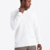 Ombre Men's RELAXED FIT knit sweater in diamond weave - broken white