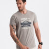 Ombre Men's San Francisco printed cotton t-shirt - ash