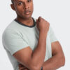 Ombre Men's T-shirt with raw finish - gray-green