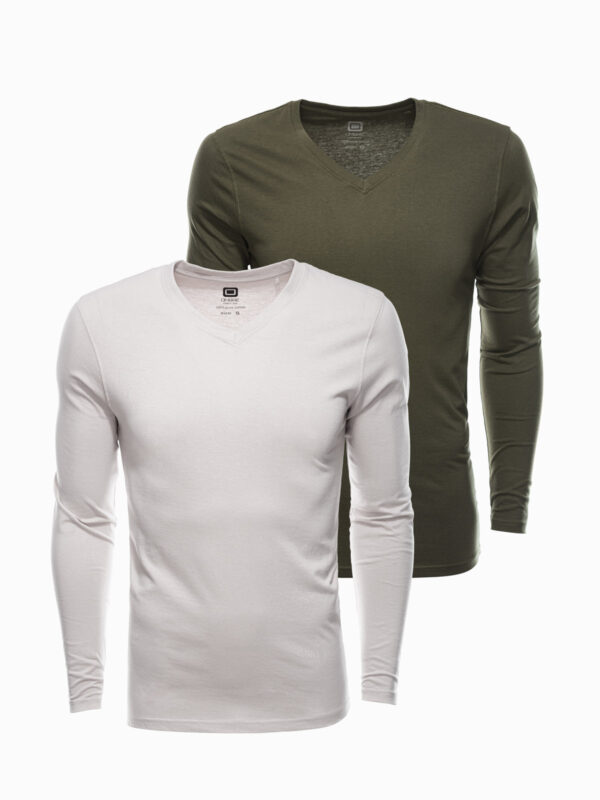 Ombre Men's V-NECK longsleeve set - mix 2