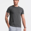 Ombre Men's classic cotton BASIC T-shirt - graphite