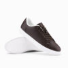 Ombre Men's classic sneaker shoes with high sole - dark brown