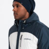Ombre Men's cotton knit winter beanie hat - navy blue
