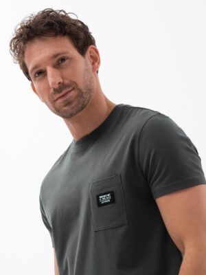 Ombre Men's cotton t-shirt with pocket