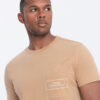 Ombre Men's cotton t-shirt with pocket print