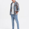 Ombre Men's denim pants CARROT FIT - light blue