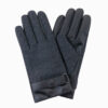 Ombre Men's elegant wool blend gloves - graphite melange