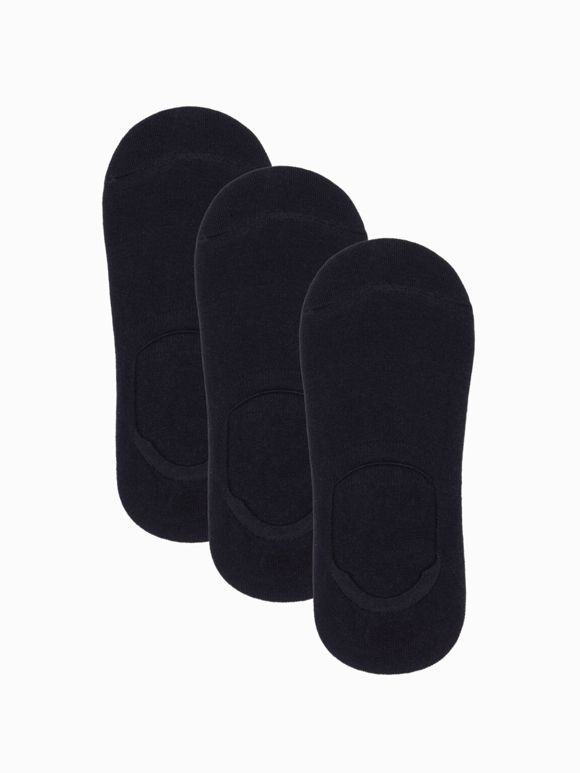 Ombre Men's foot socks 3-pack - black