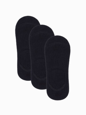 Ombre Men's foot socks 3-pack - black