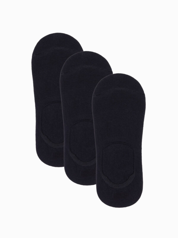 Ombre Men's foot socks 3-pack - black