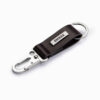Ombre Men's key ring with snap hook - black
