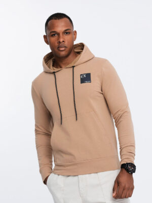 Ombre Men's logo kangaroo hoodie - brown Ombre Men's logo kangaroo hoodie - brown