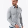 Ombre Men's long sleeve knit shirt