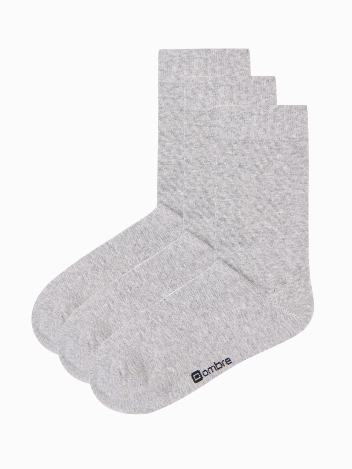 Ombre Men's long socks 3-pack - gray