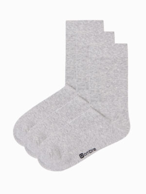 Ombre Men's long socks 3-pack - gray
