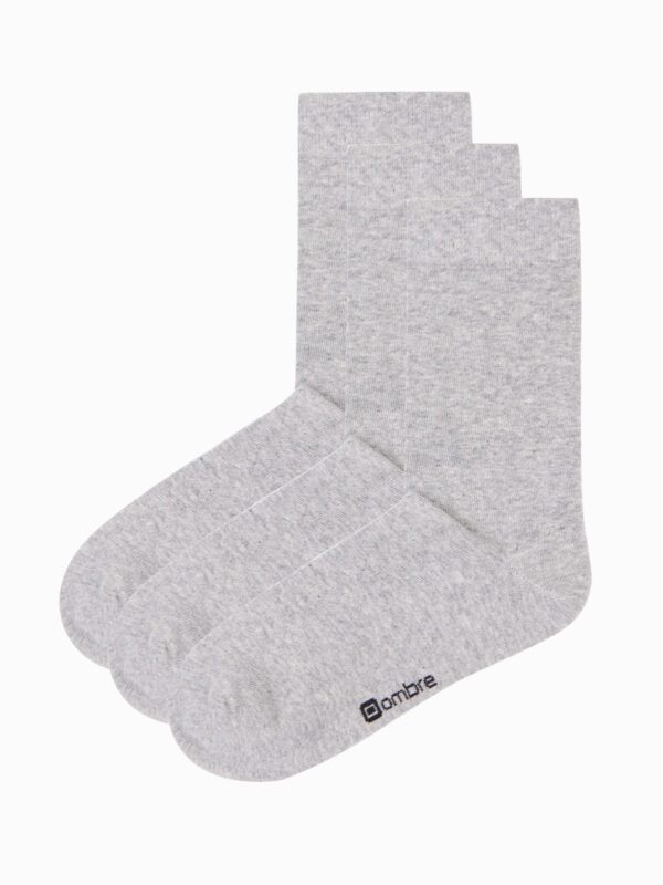 Ombre Men's long socks 3-pack - gray